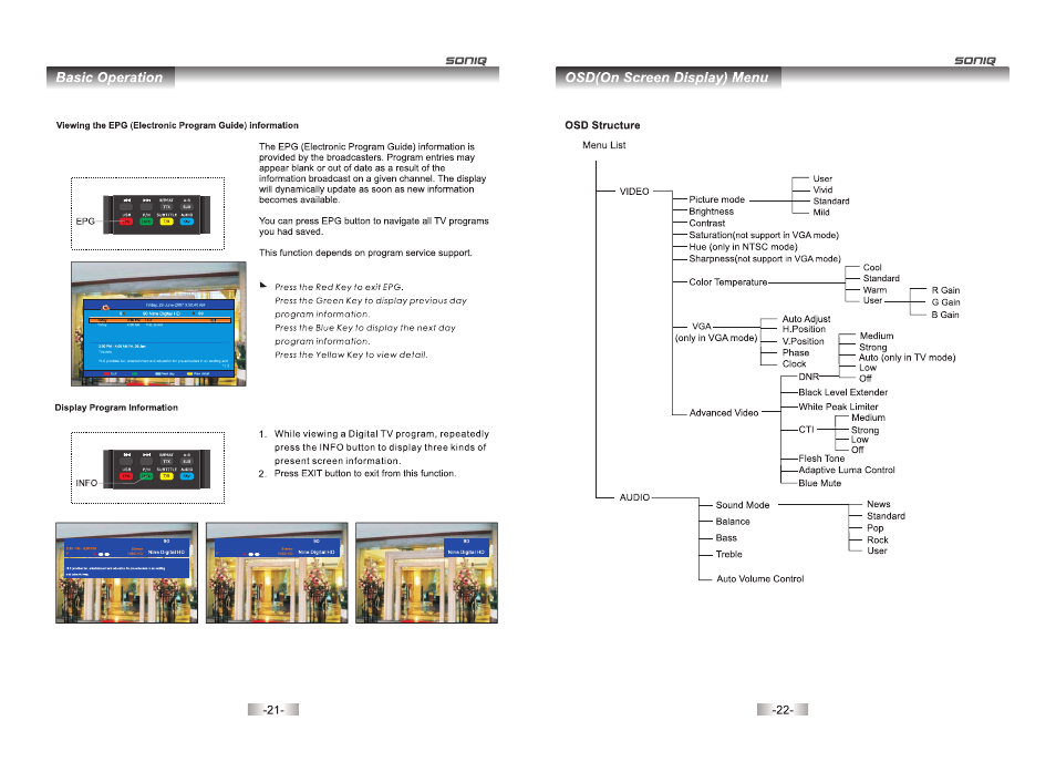 SONIQ QV172LT User Manual | Page 11 / 21