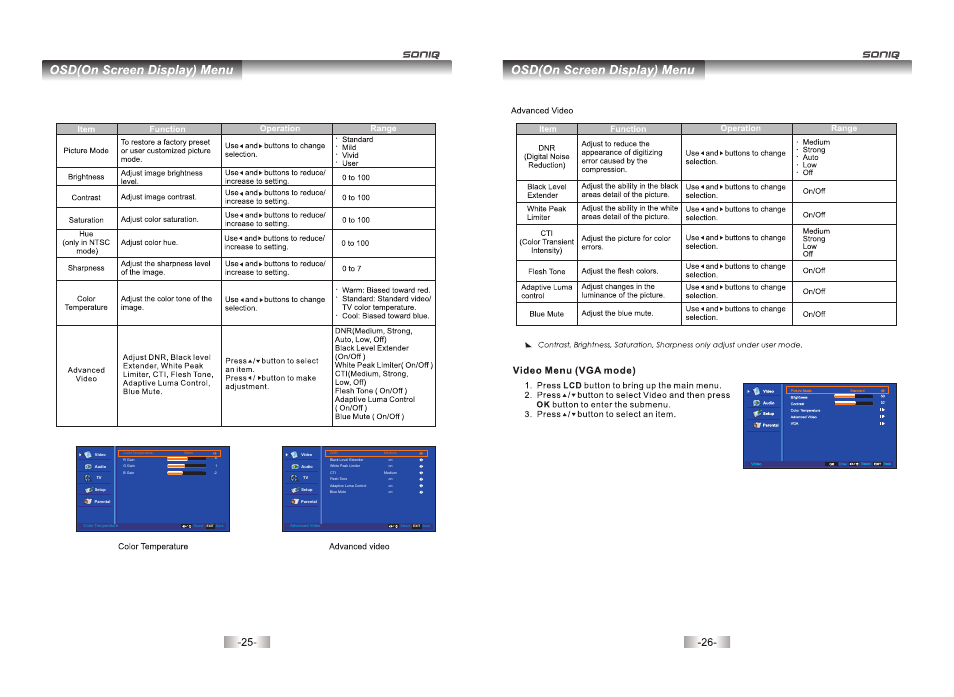 SONIQ QV172LT User Manual | Page 13 / 21