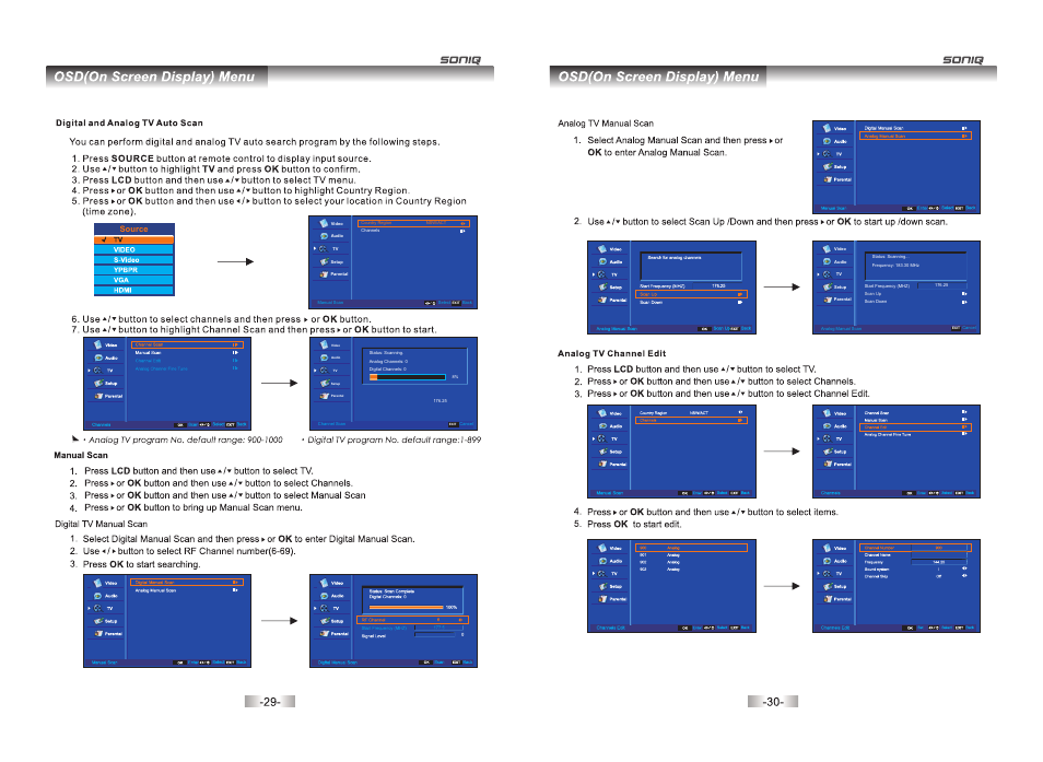 SONIQ QV172LT User Manual | Page 15 / 21