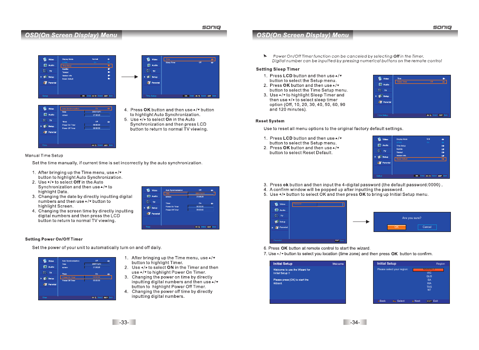 SONIQ QV172LT User Manual | Page 17 / 21