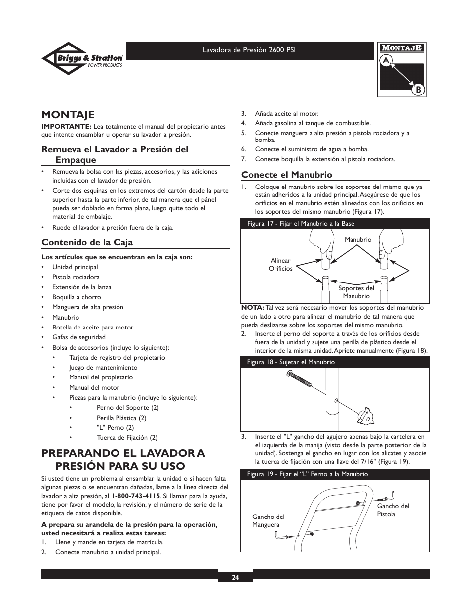 Briggs & Stratton 20216 User Manual | Page 24 / 36
