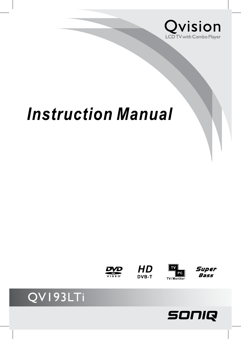 SONIQ QV193LTI User Manual | 36 pages