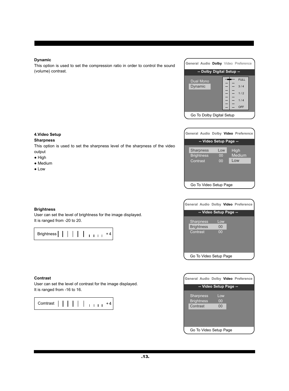 SONIQ QV210C User Manual | Page 14 / 22