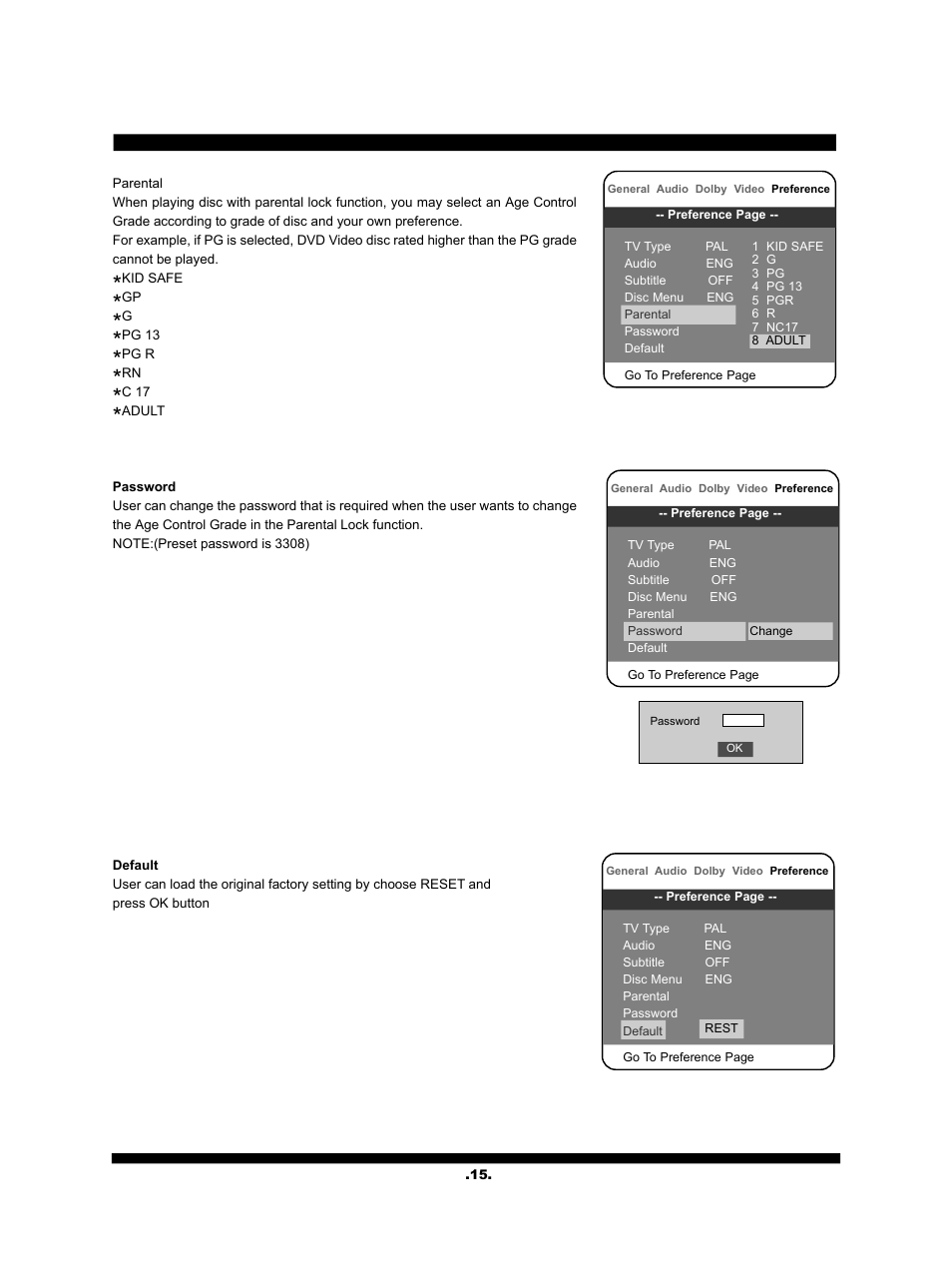 SONIQ QV210C User Manual | Page 16 / 22