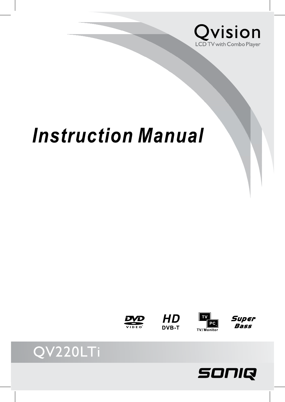 SONIQ QV220LTI User Manual | 36 pages