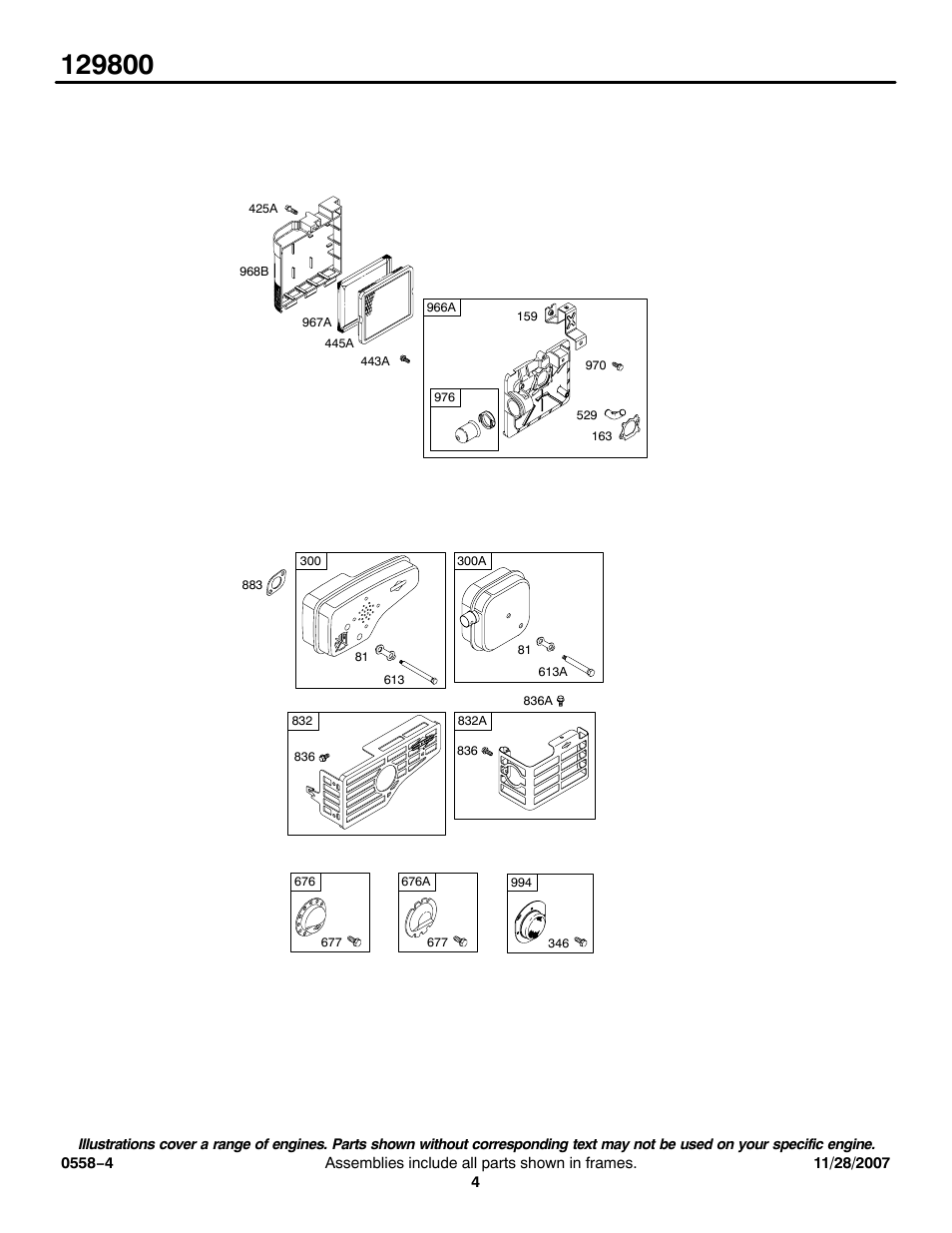 Briggs & Stratton 129800 User Manual | Page 4 / 16