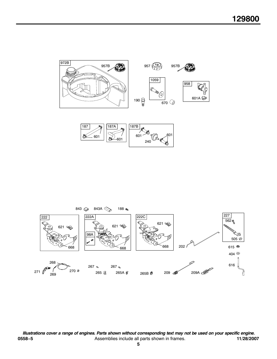 Briggs & Stratton 129800 User Manual | Page 5 / 16
