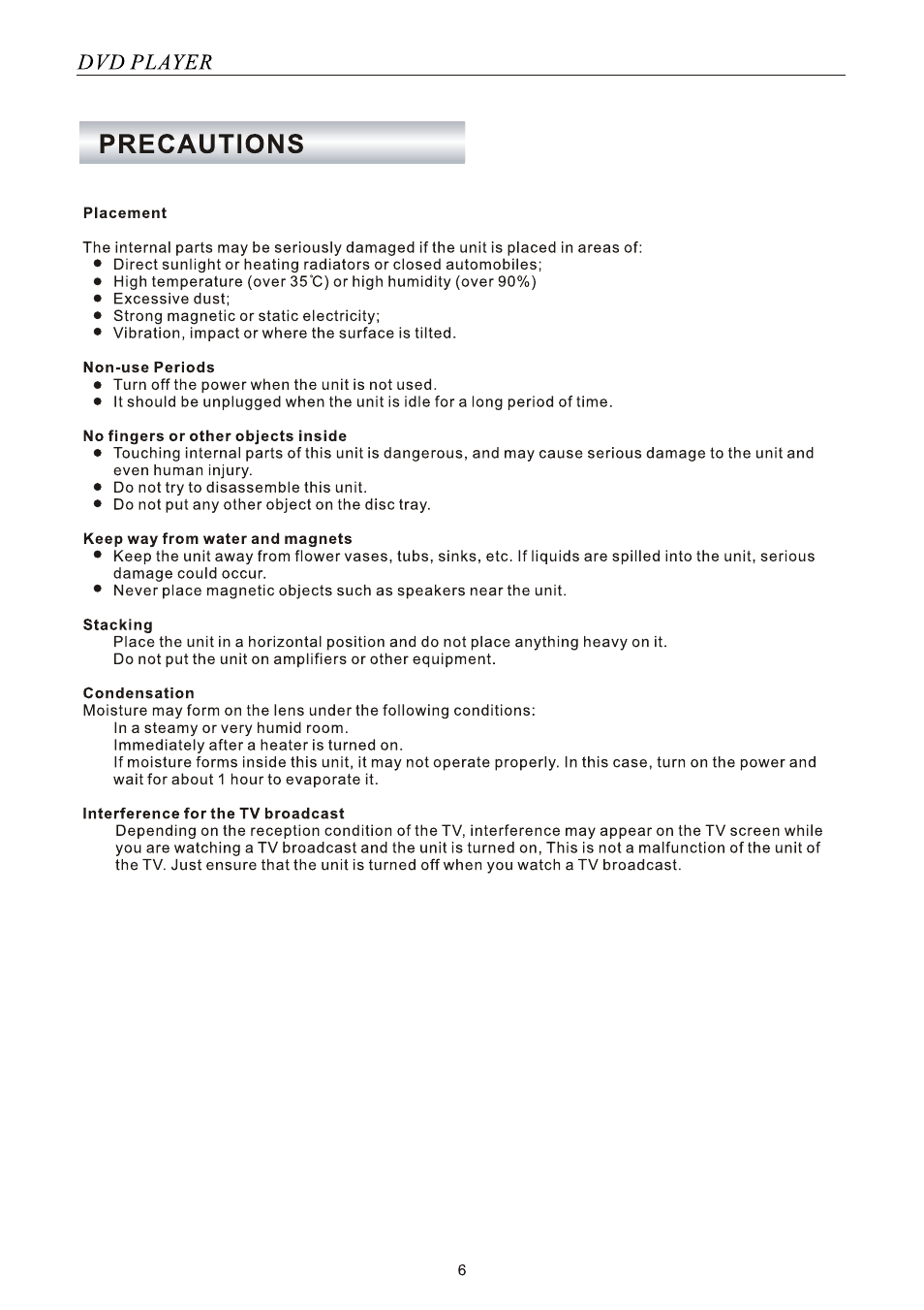 SONIQ SONIQ901 User Manual | Page 6 / 50