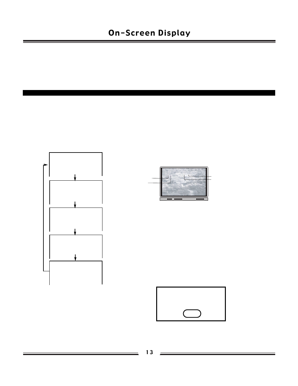 On-screen display, Checking the operational status | SONIQ SONIQ930 User Manual | Page 14 / 22