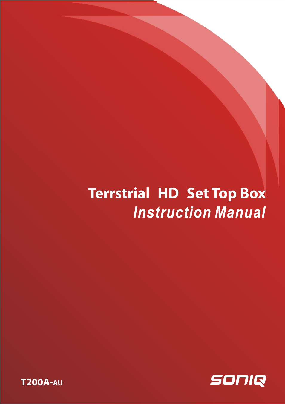 SONIQ T200 User Manual | 12 pages