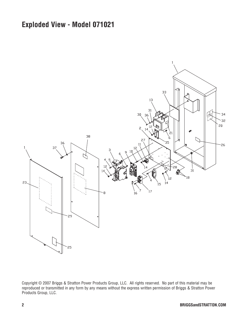 Briggs & Stratton 071021 User Manual | Page 2 / 3