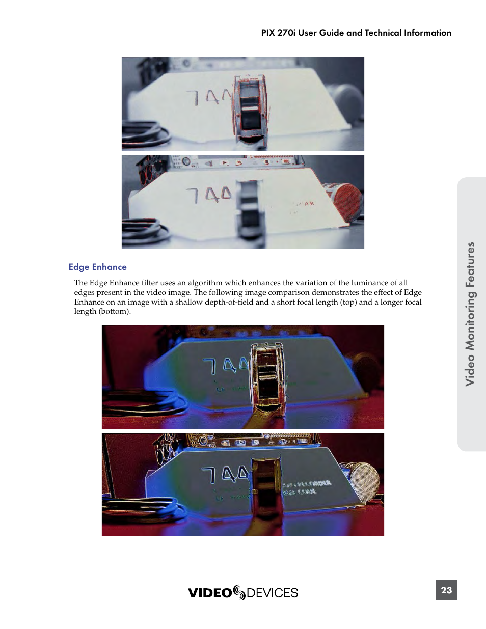 Video monit or ing f eatur es | Sound Devices PIX 270i User Manual | Page 29 / 99