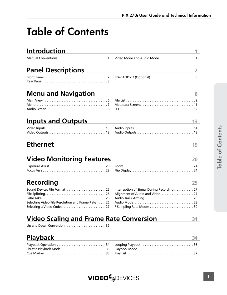 Sound Devices PIX 270i User Manual | Page 3 / 99