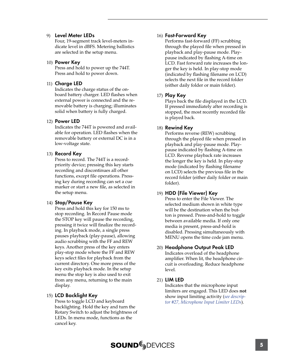 Sound Devices 744T User Manual | Page 11 / 90