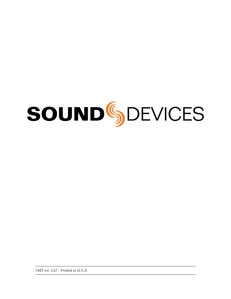 Sound Devices 744T User Manual | Page 90 / 90