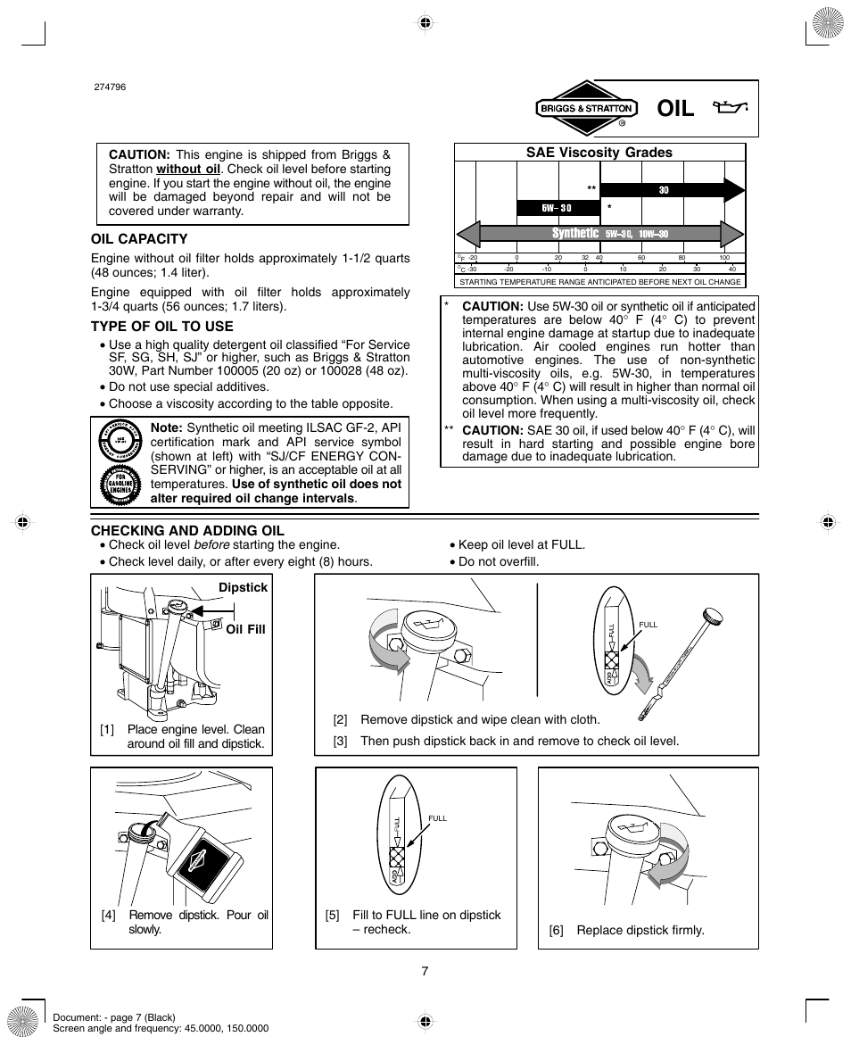 Briggs & Stratton 420000 User Manual | Page 7 / 20