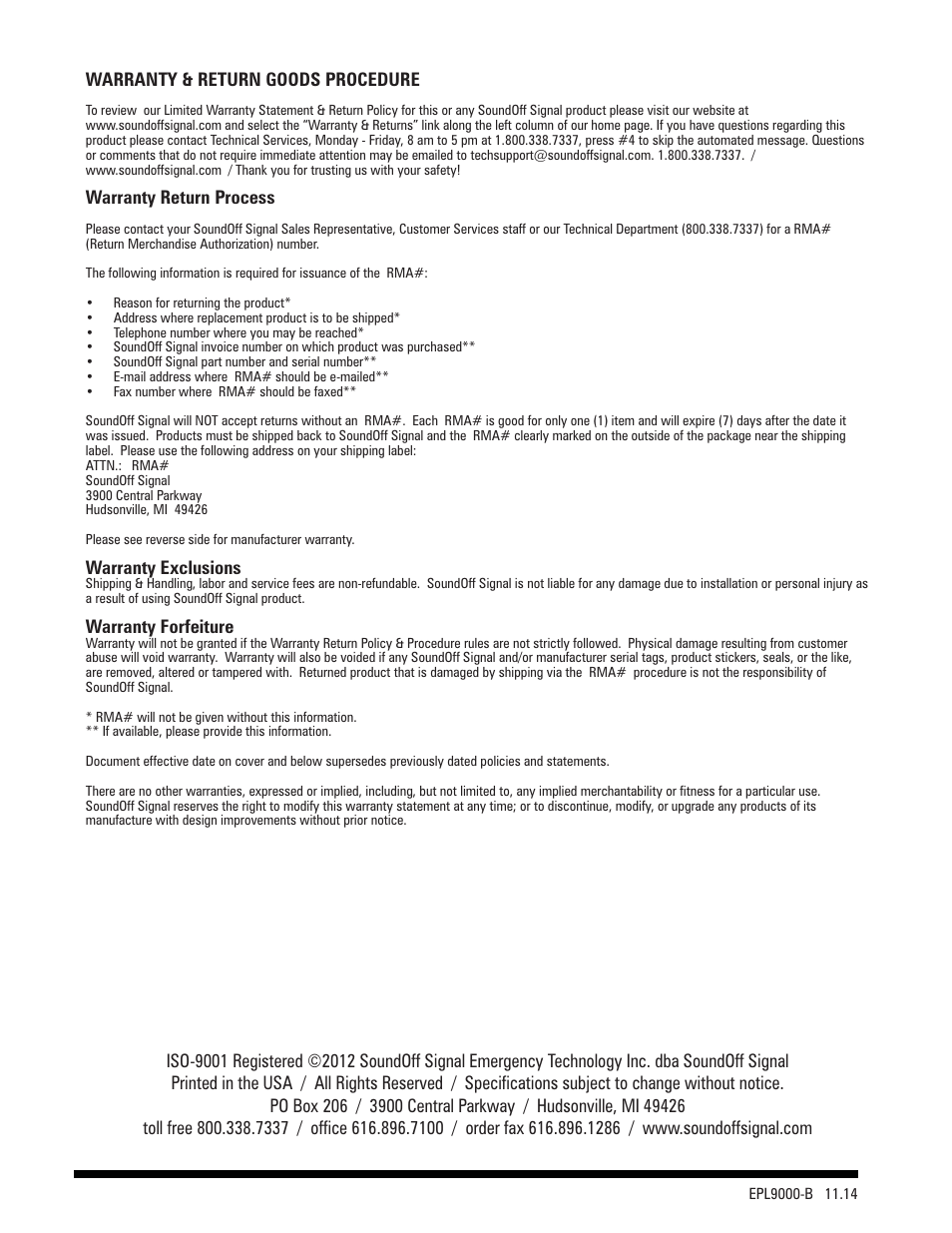 SoundOff Signal Pinnacle LED User Manual | Page 17 / 19