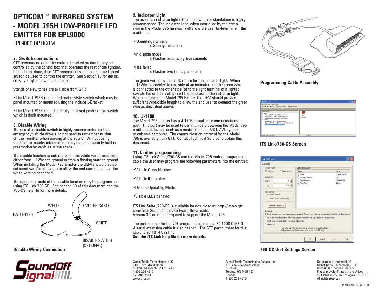 SoundOff Signal 795H LOW-PROFILE LED User Manual | Page 2 / 2