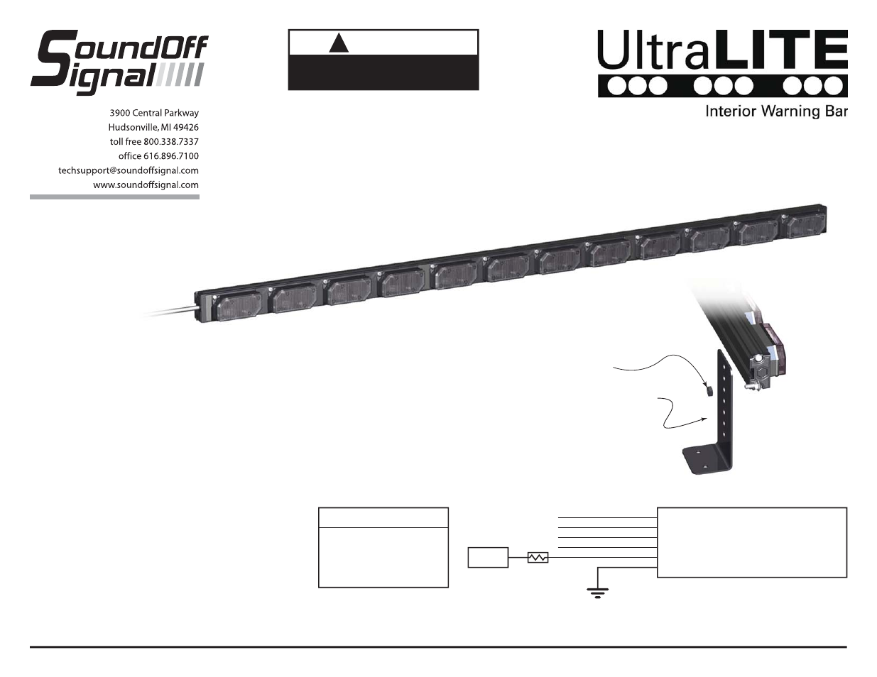 SoundOff Signal UltraLITE Interior 12 Module User Manual | 5 pages