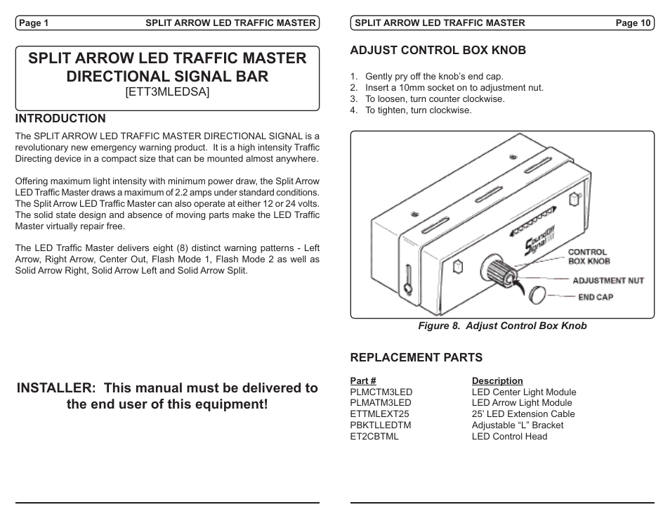 SoundOff Signal TrafficMaster Split Arrow Bar User Manual | Page 4 / 6