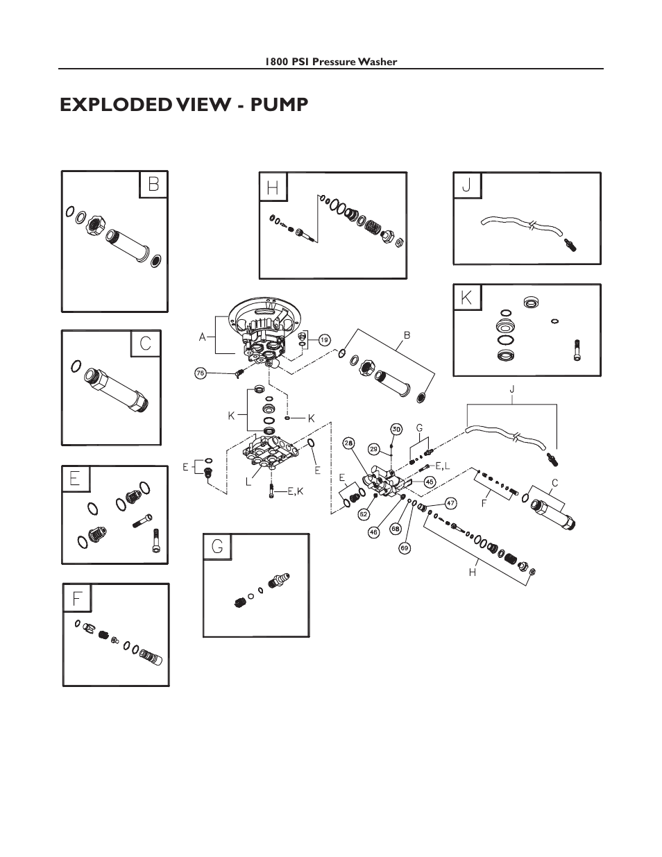Exploded view - pump | Briggs & Stratton 01811-0 User Manual | Page 3 / 4