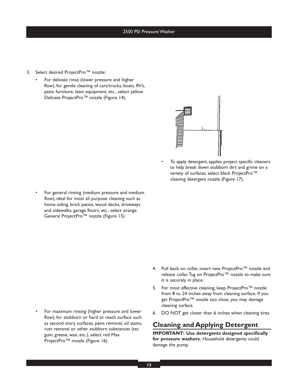 Cleaning and applying detergent | Briggs & Stratton 20250 User Manual | Page 13 / 40