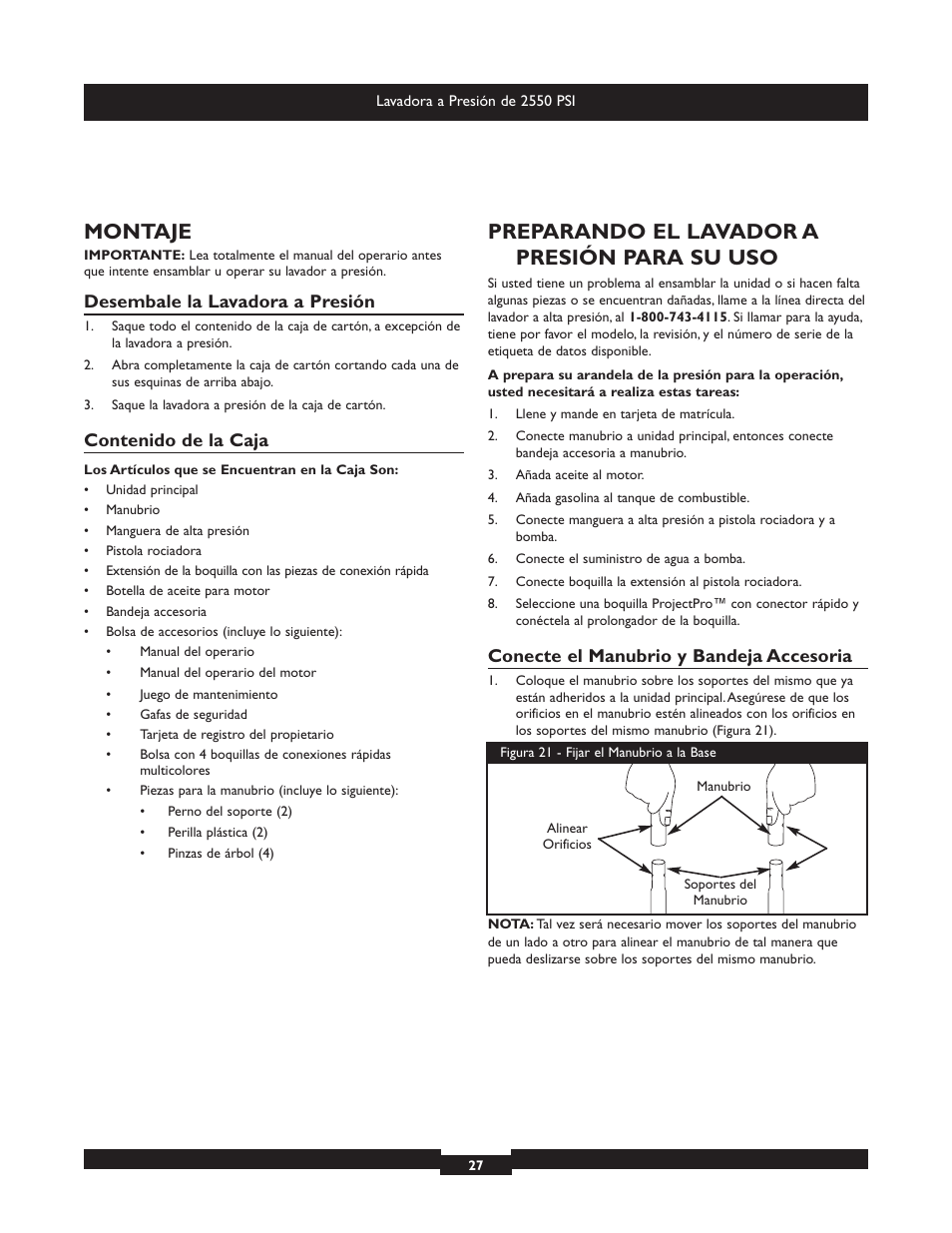 Briggs & Stratton 20250 User Manual | Page 27 / 40