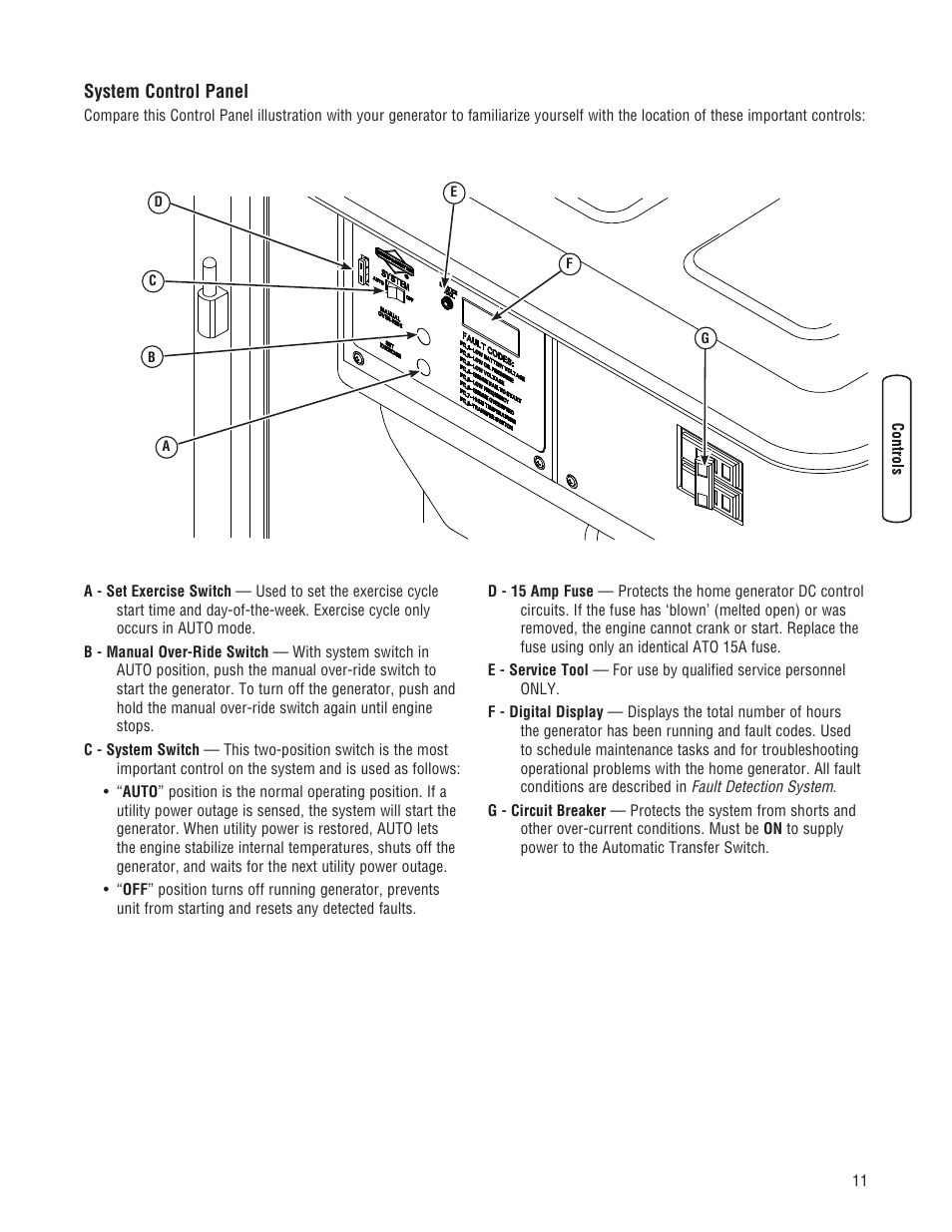 Briggs & Stratton Home Generator User Manual | Page 11 / 64