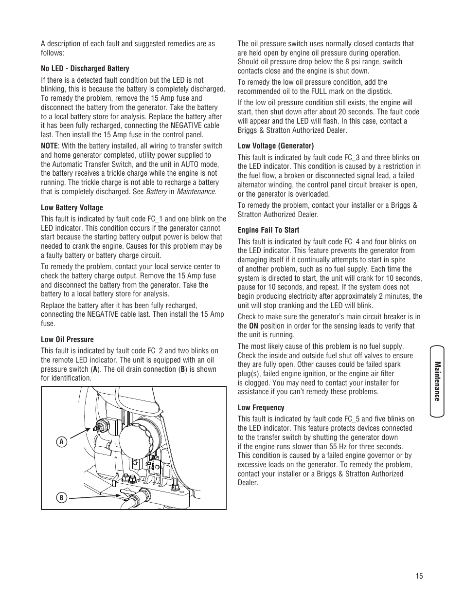 Briggs & Stratton Home Generator User Manual | Page 15 / 64