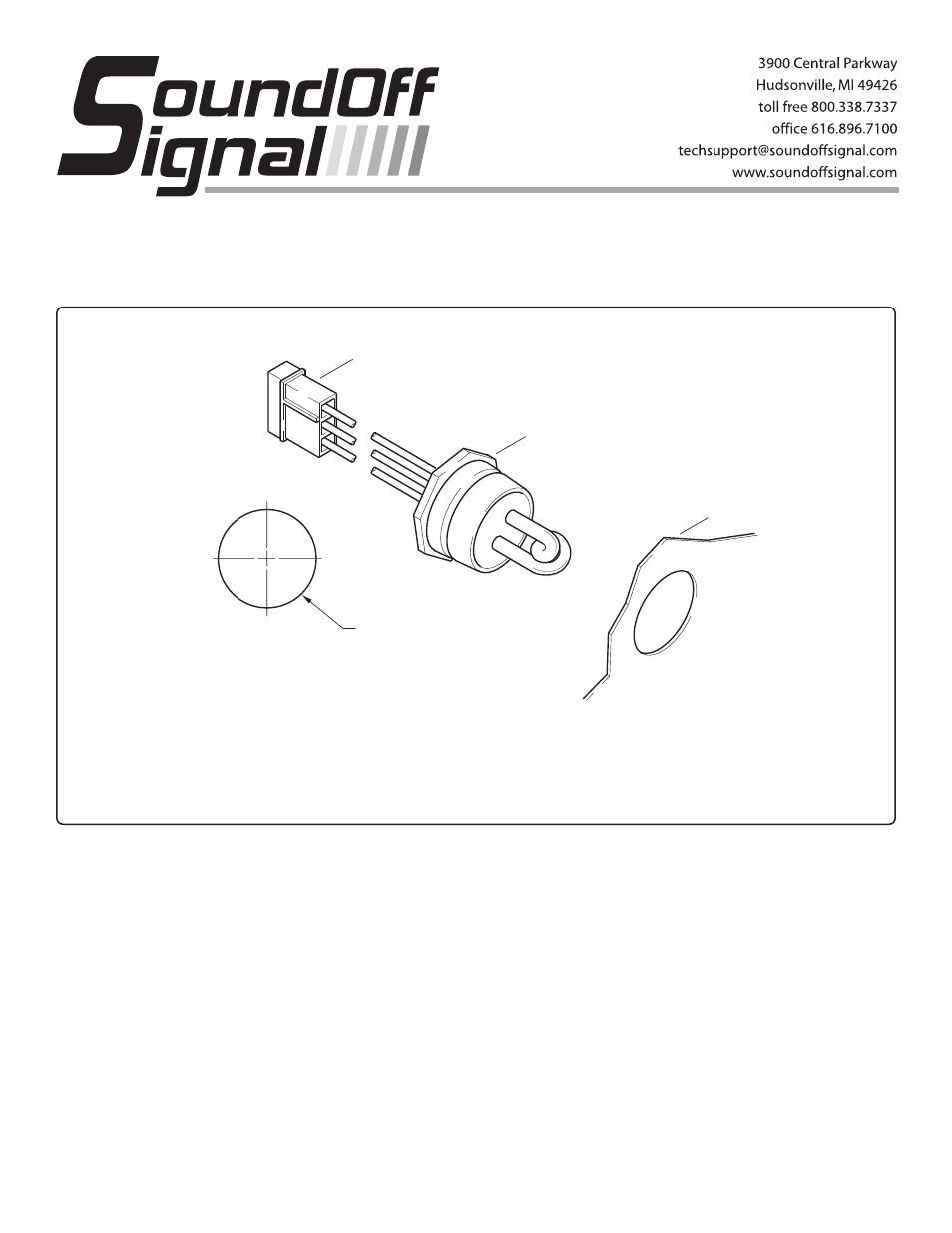 SoundOff Signal UnderCover Strobe (Push-In) User Manual | 2 pages