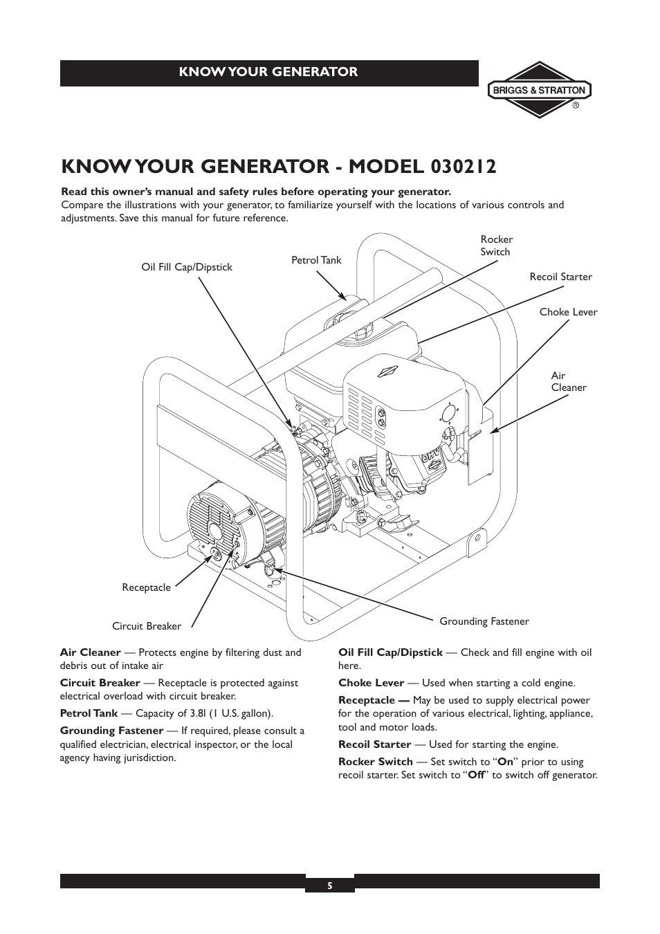 Briggs & Stratton 030213 User Manual | Page 5 / 16