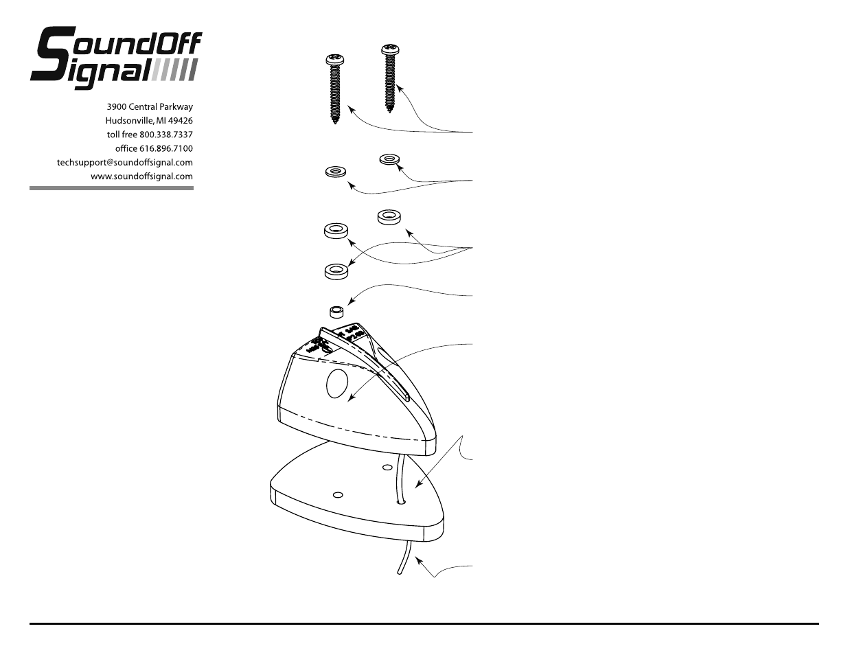 SoundOff Signal 350 Series Marker User Manual | 1 page