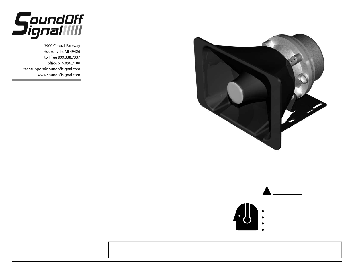 SoundOff Signal ETSS100E User Manual | 2 pages