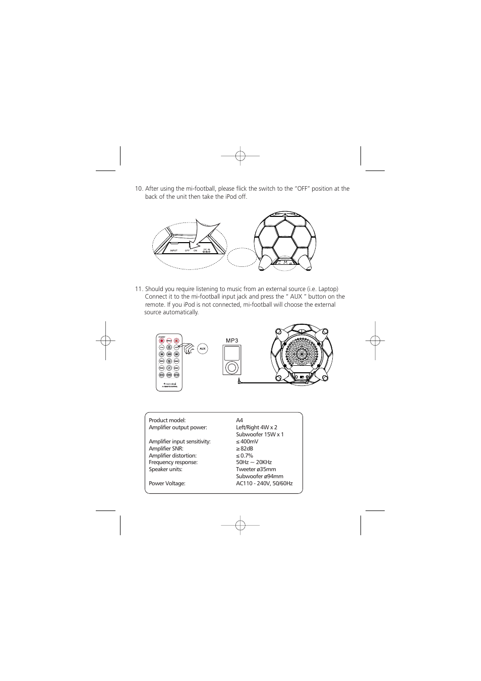 Speakal mifootball User Manual | Page 7 / 8