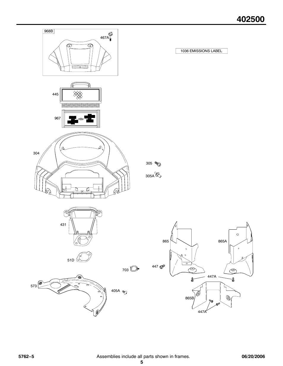 Briggs & Stratton 402500 User Manual | Page 5 / 10