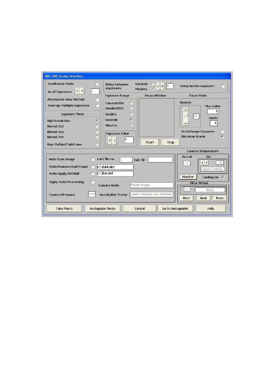 Starlight Xpress SXVR-H9C User Manual | Page 5 / 29