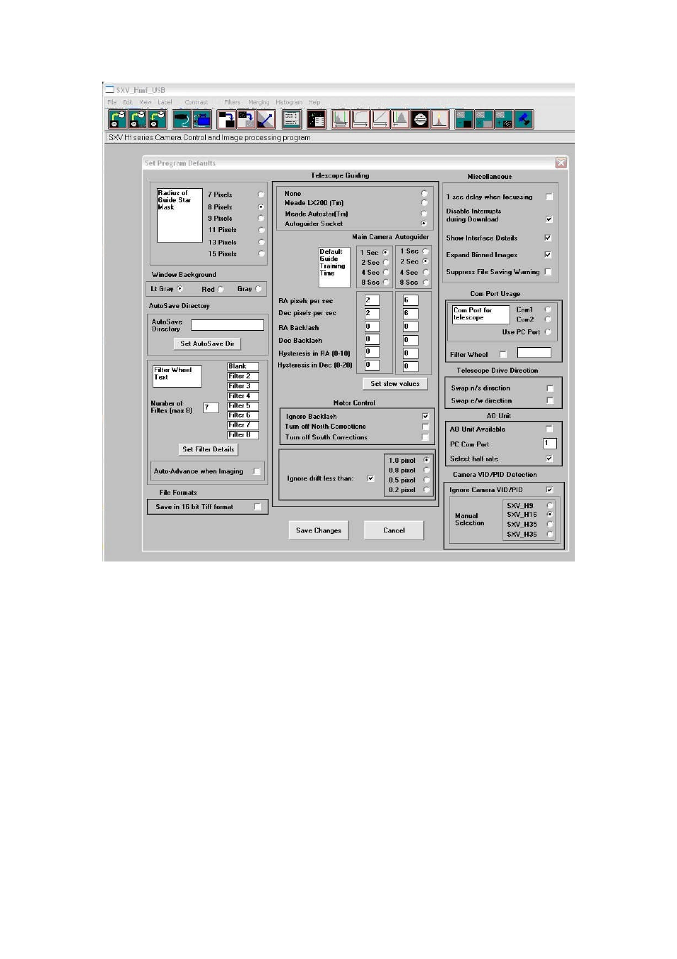 Starlight Xpress SXVR-H16 User Manual | Page 5 / 25