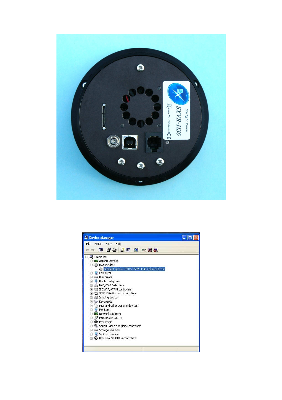 Starlight Xpress SXVR-H36 User Manual | Page 3 / 26
