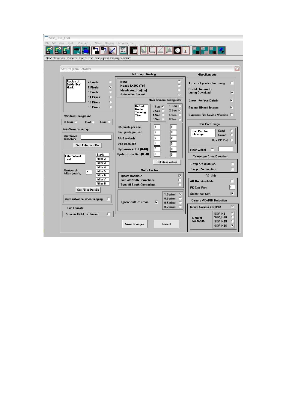 Starlight Xpress SXVR-H36 User Manual | Page 5 / 26