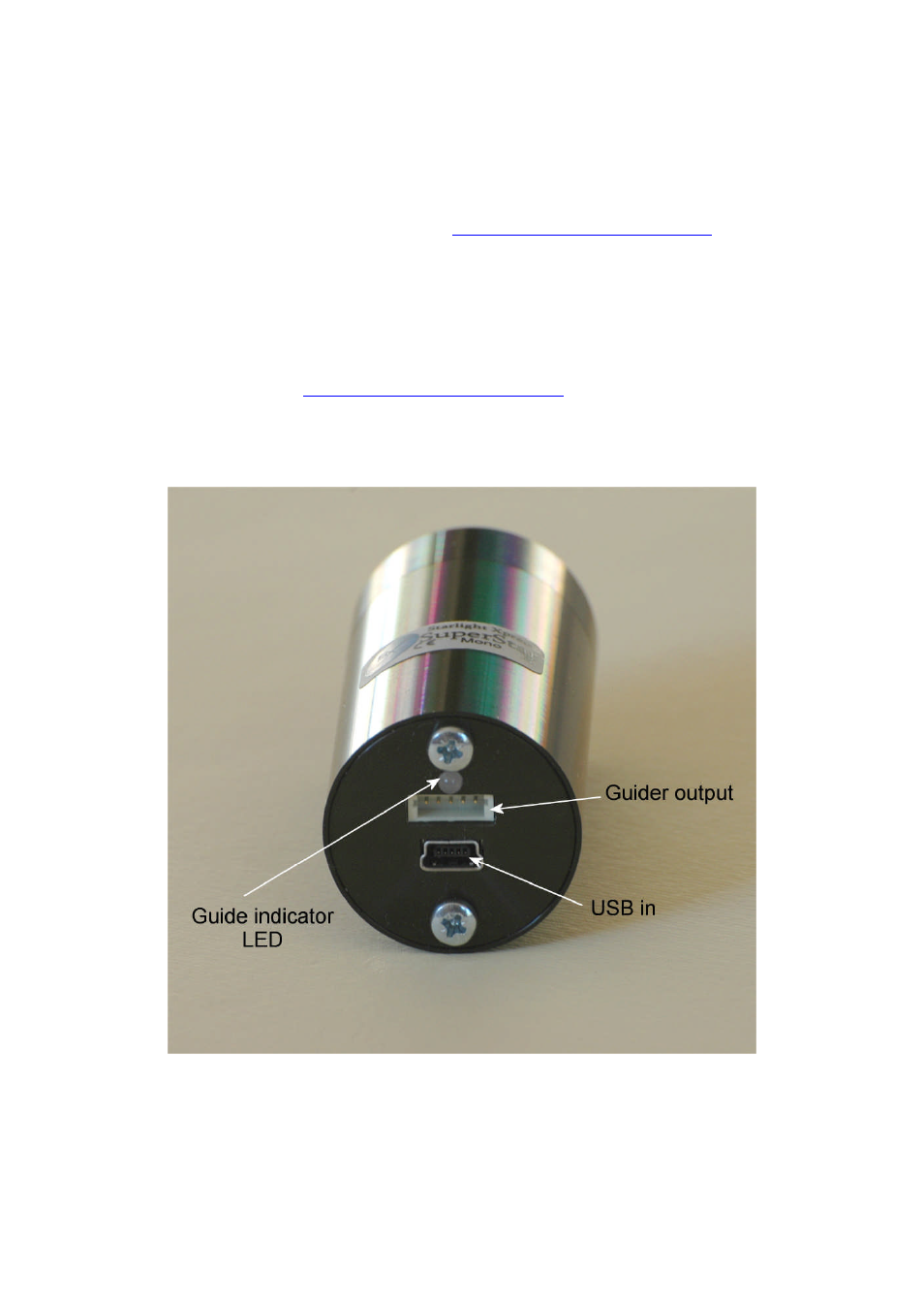 Starlight Xpress SuperStar User Manual | Page 2 / 8