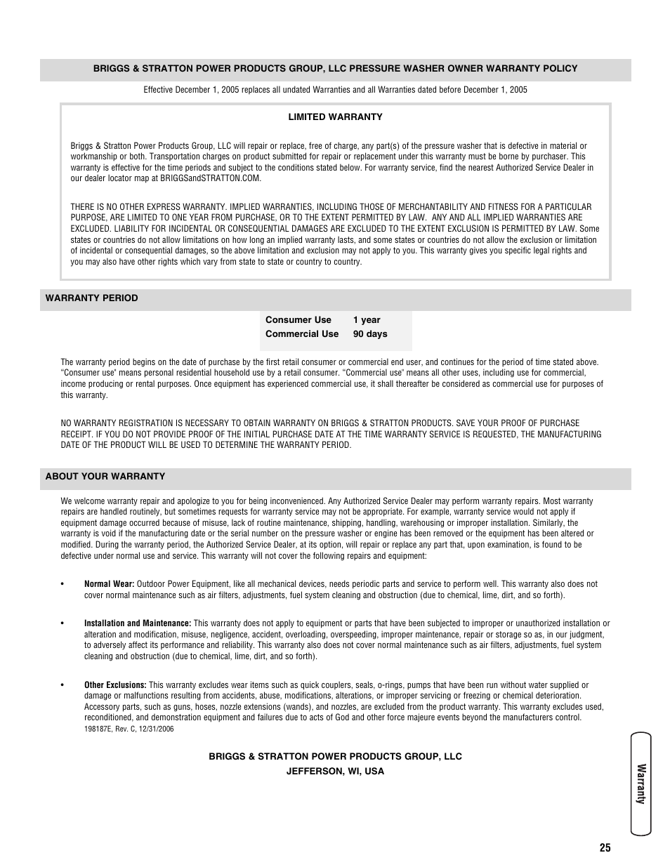 Briggs & Stratton BRUTE 2500 PSI User Manual | Page 27 / 56