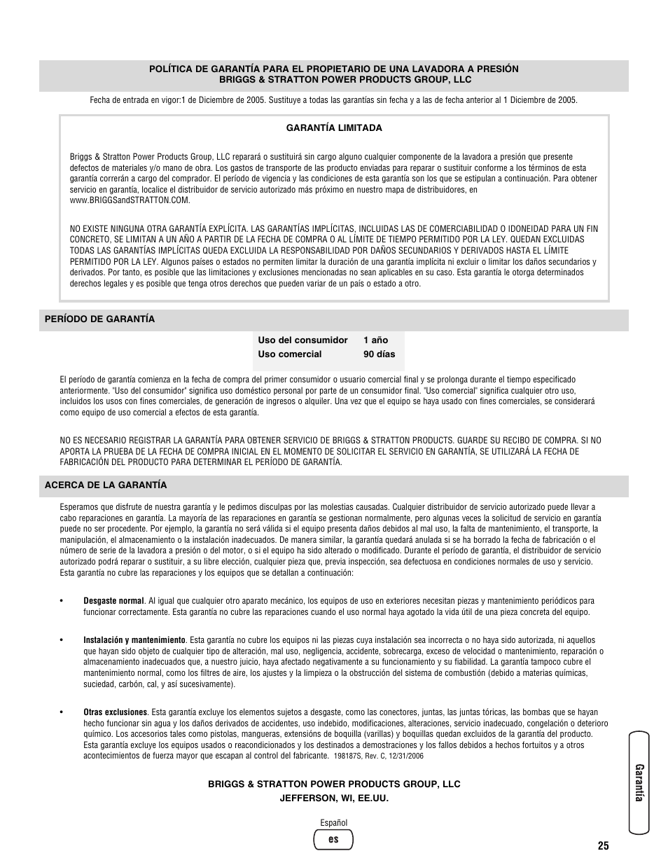 Briggs & Stratton BRUTE 2500 PSI User Manual | Page 55 / 56
