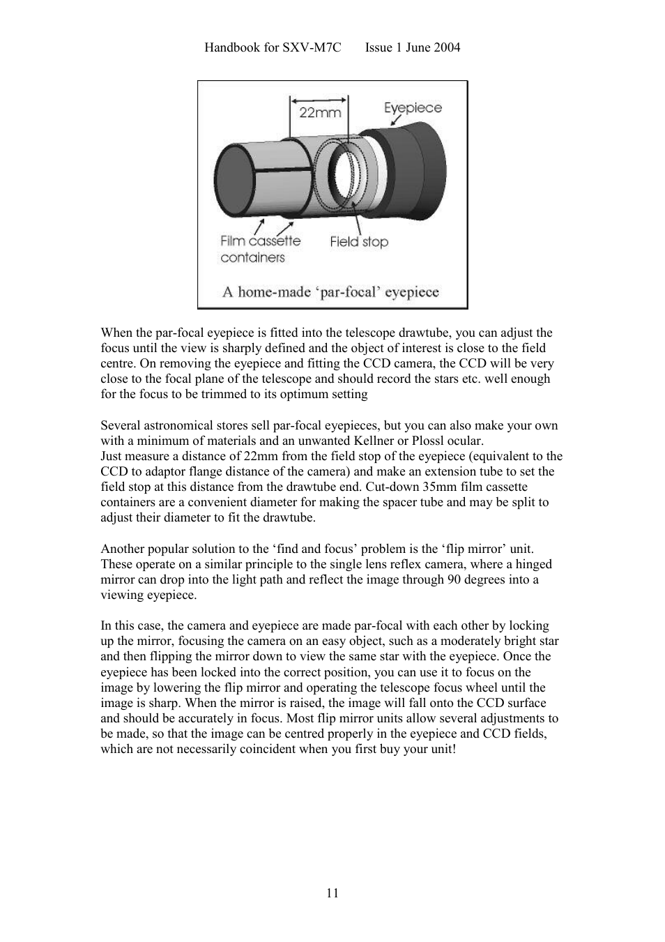 Starlight Xpress SXV-M7C User Manual | Page 11 / 35