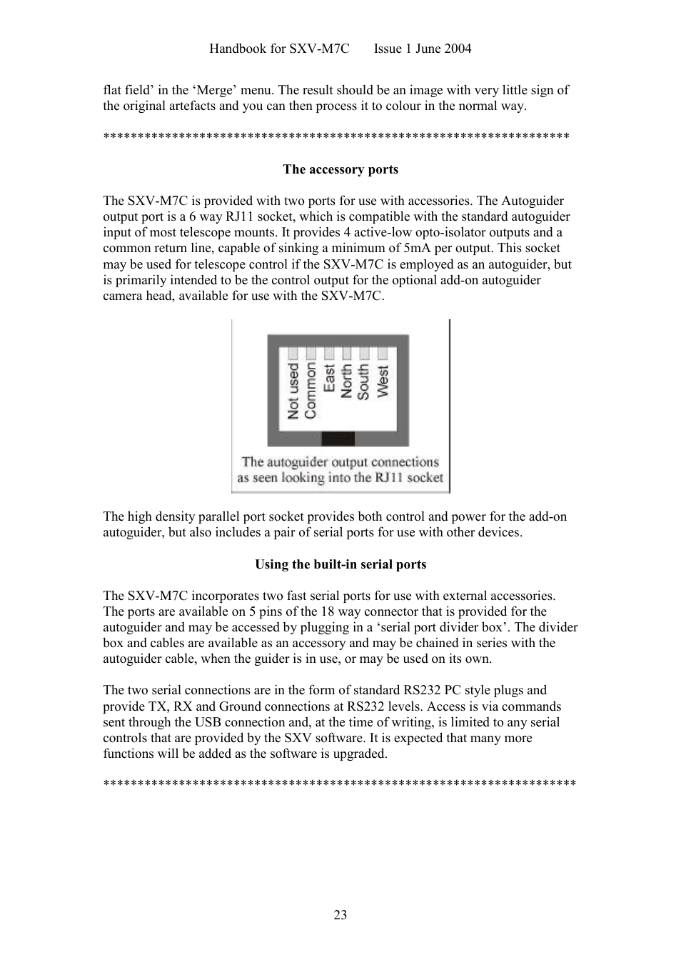 Starlight Xpress SXV-M7C User Manual | Page 23 / 35