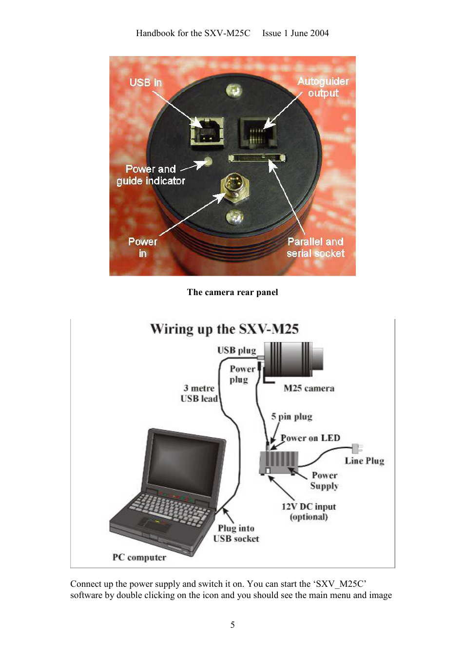 Starlight Xpress SXV-M25C User Manual | Page 5 / 33