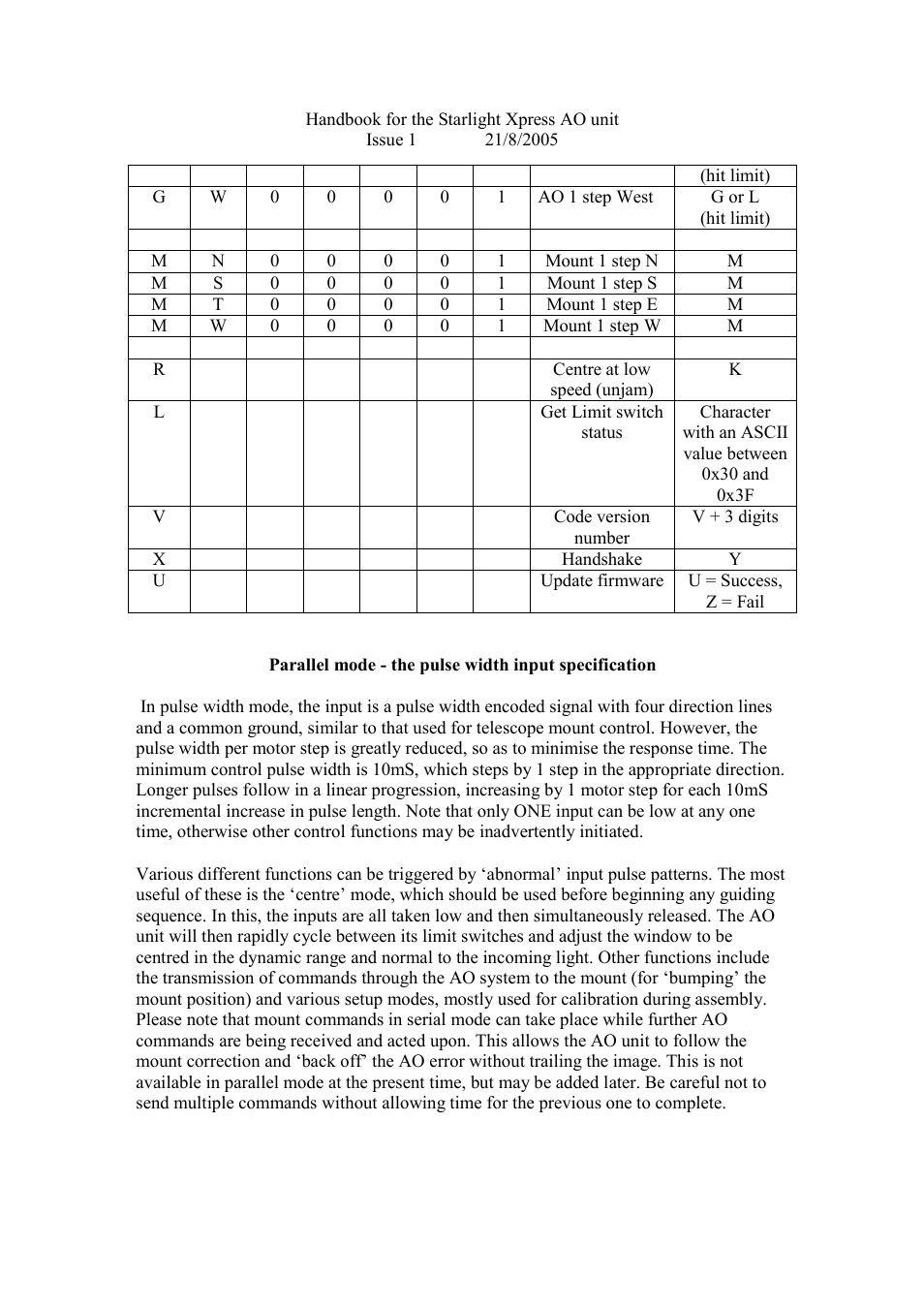 Starlight Xpress SXV-AO unit User Manual | Page 11 / 13