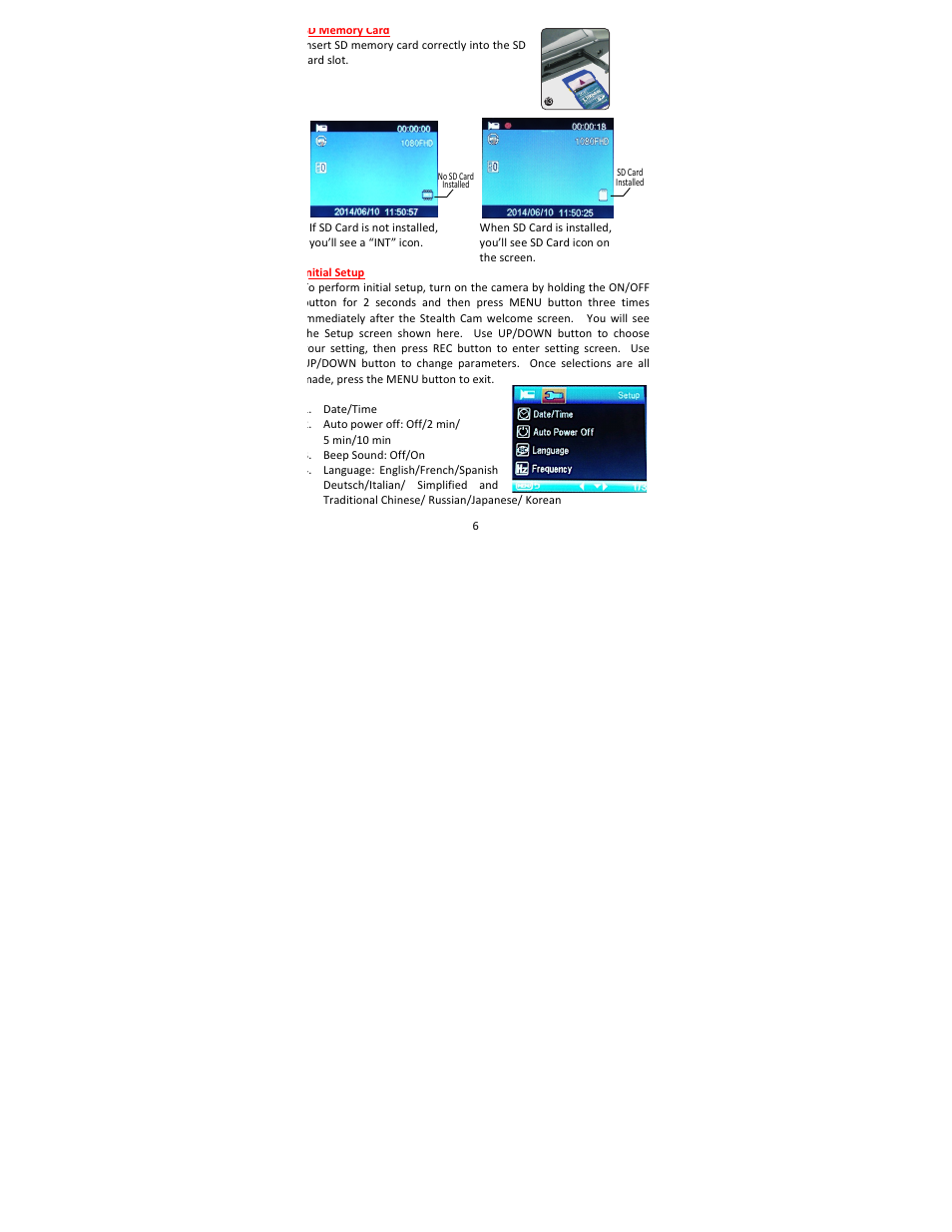 Stealth Cam STC-DASHCAM Dash Cam User Manual | Page 6 / 13