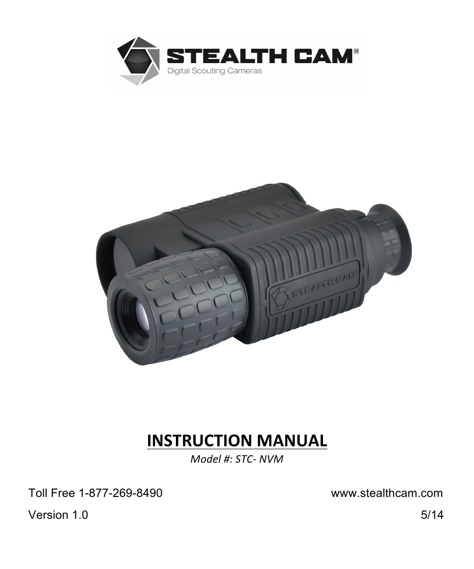 Stealth Cam STC-NVM Night Vision Monocular User Manual | 7 pages
