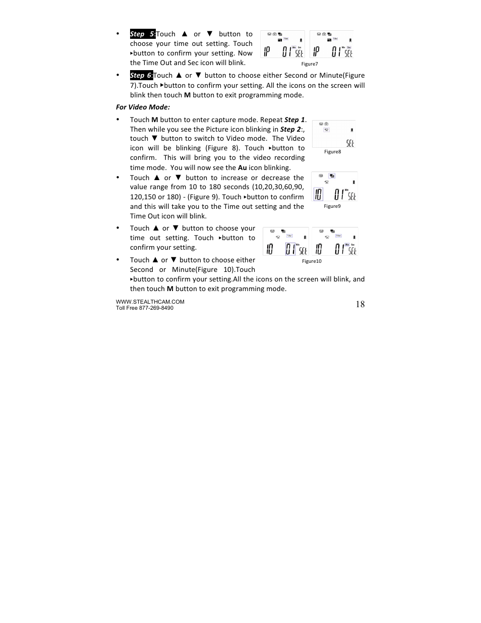 Stealth Cam STC-Z8IRTL Core 8 User Manual | Page 18 / 38