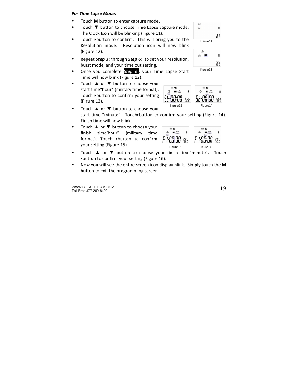 Stealth Cam STC-Z8IRTL Core 8 User Manual | Page 19 / 38